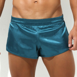 MenSexyWear Short avec Jock Slit Bleu
